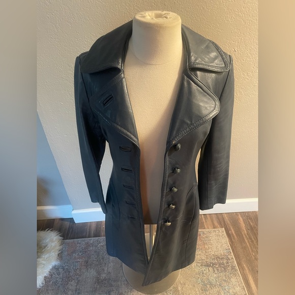 Vintage 24 K Leather Coat by dan di modes - Picture 2 of 14